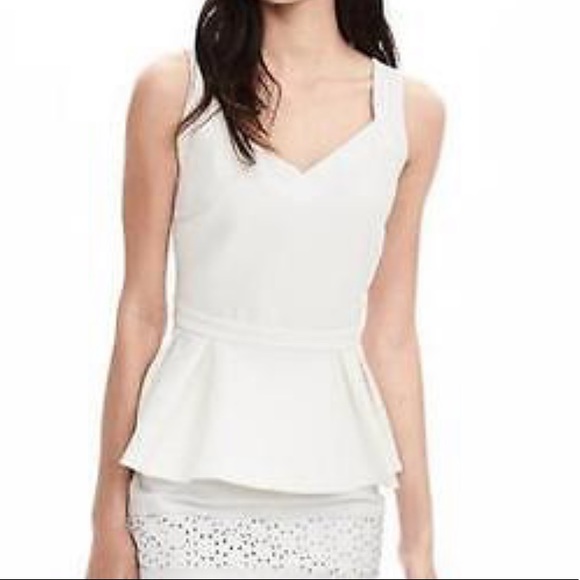 Banana Republic Tops - Banana Republic Ltd.Ed. Structured Peplum Top NWOT